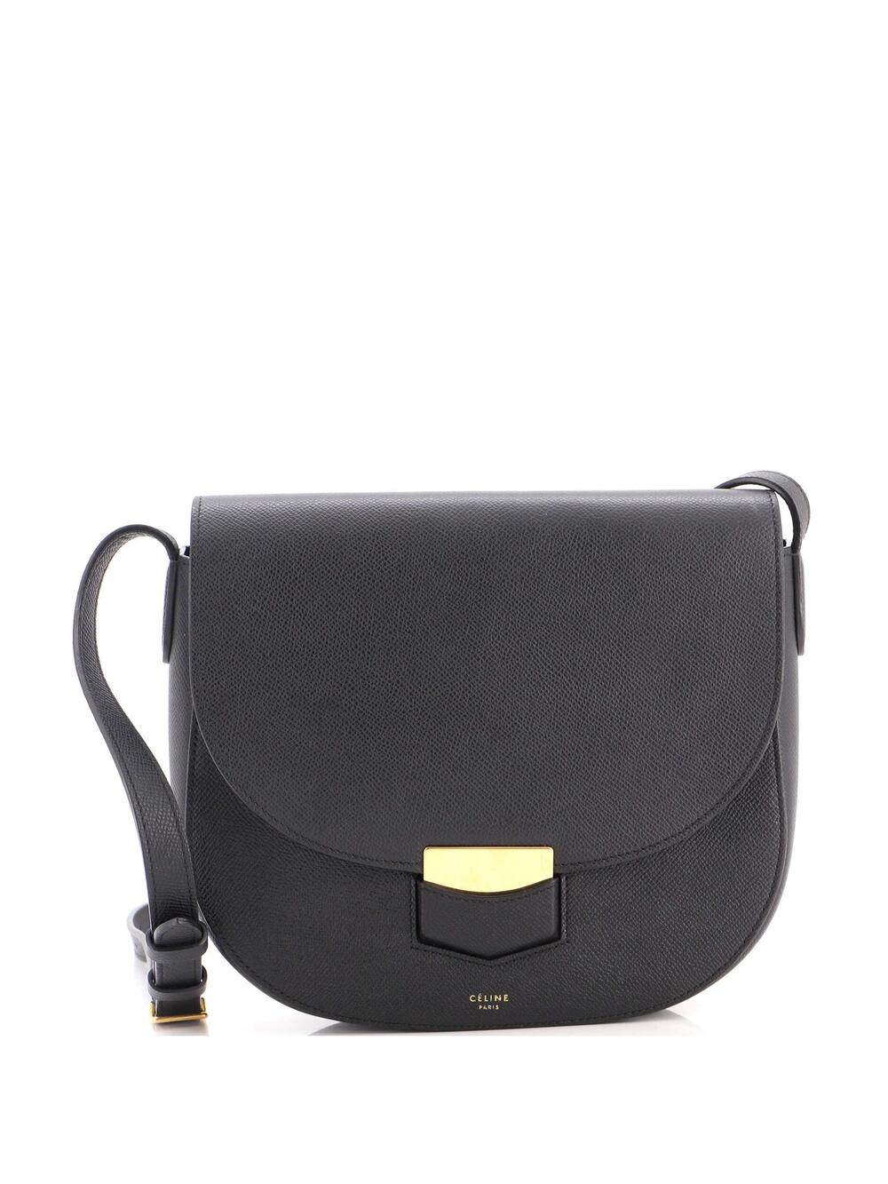 Celine Trotteur Crossbody Bag Grainy #311962C13B